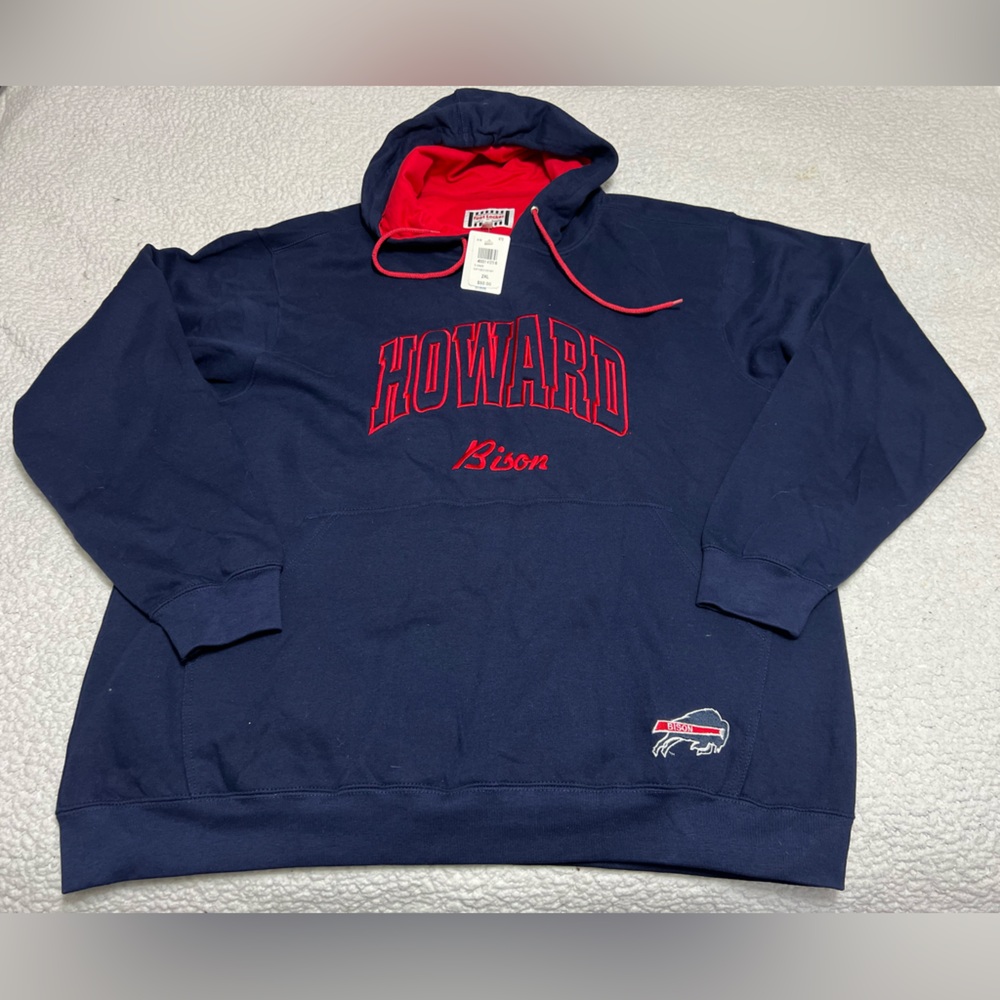 Vintage Foot Locker Embroidered Howard Bison Campus Pullover Hoodie Men’s XXL